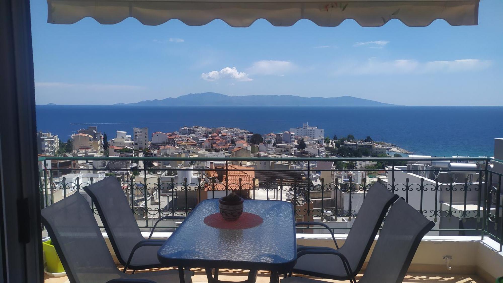 Kathys Sea View Apartment Kavala Buitenkant foto